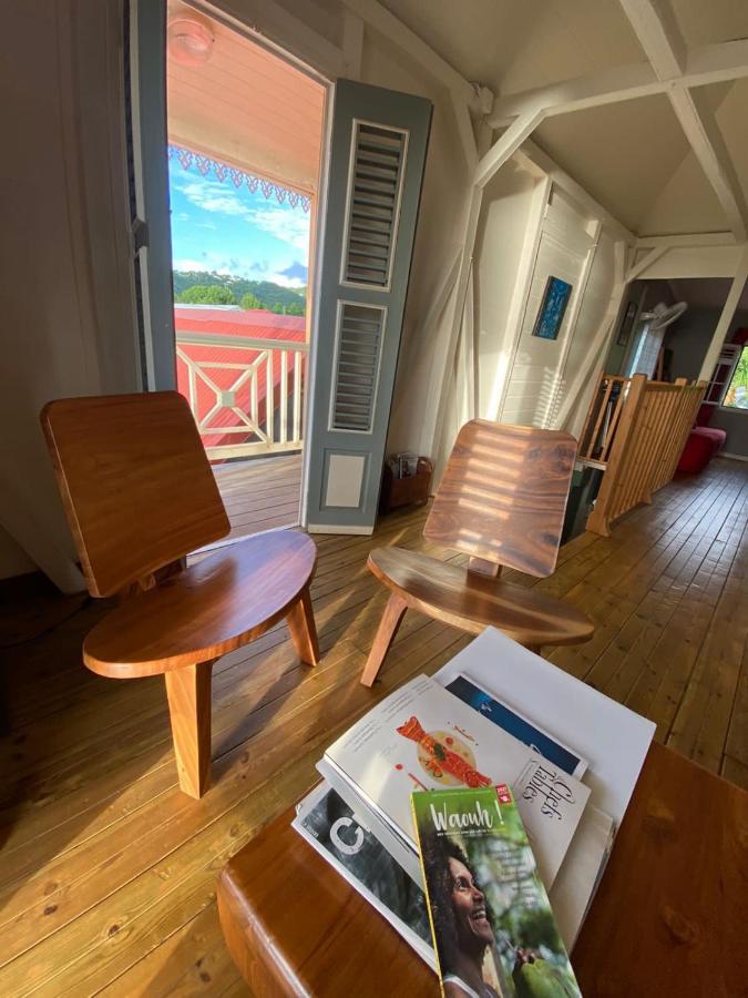 Habitation Baliache - Maison Creole Avec Jardin Privatif, Plage A 200M Deshaies Eksteriør bilde